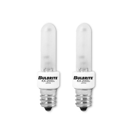 BULBRITE 40 Watt E12 Candelabra Screw Base KRYPTON/XENON T3 Light Bulb, Frost, 2700K, 2PK 860994